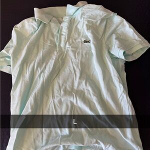 Lacoste Men's Light Green Polo Shirt